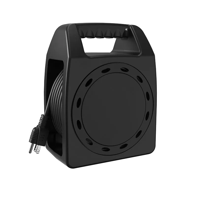 4 väljalaskeava plastikust nöörirull 45 jalga ülekoormuse kaitsega