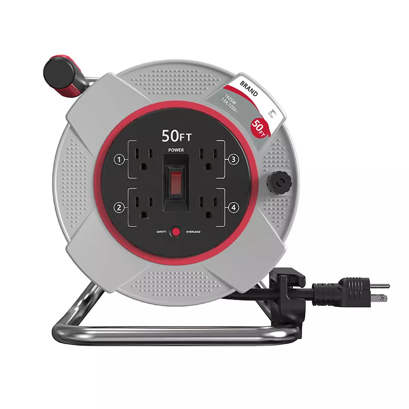 4 müügikoha plast nöörirull 50 jalga ülekoormuse kaitsega